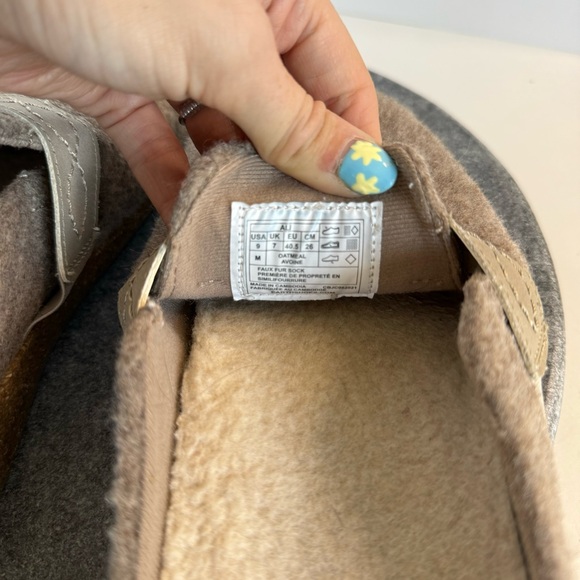 Earth Origins Tan Brown Wool Boston Slip On Clogs Loafers 9 - Picture 10 of 12
